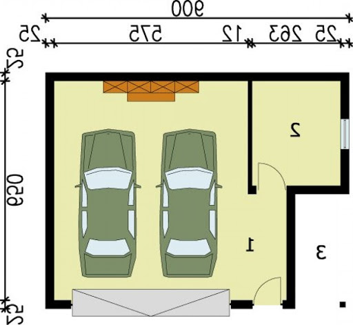 G58 - Rzut garażu