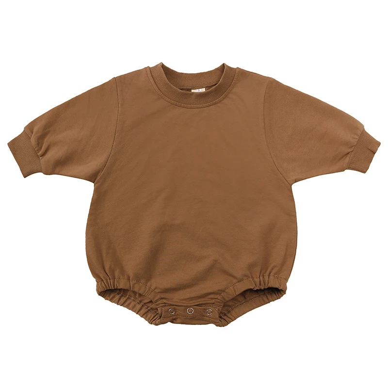 Barboteuse bébé style coréen printemps et automne, nouveau combinaison pour bébés garçons et filles, grenouillère une pièce, douce et confortable, idéale pour le bébé.