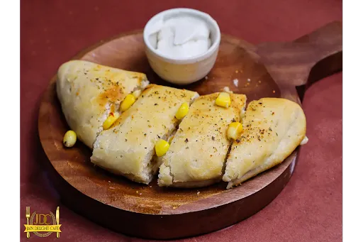 Corn Stuffed Garlic Bread