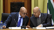 President Jacob Zuma and his former finance minister Pravin Gordhan last year.