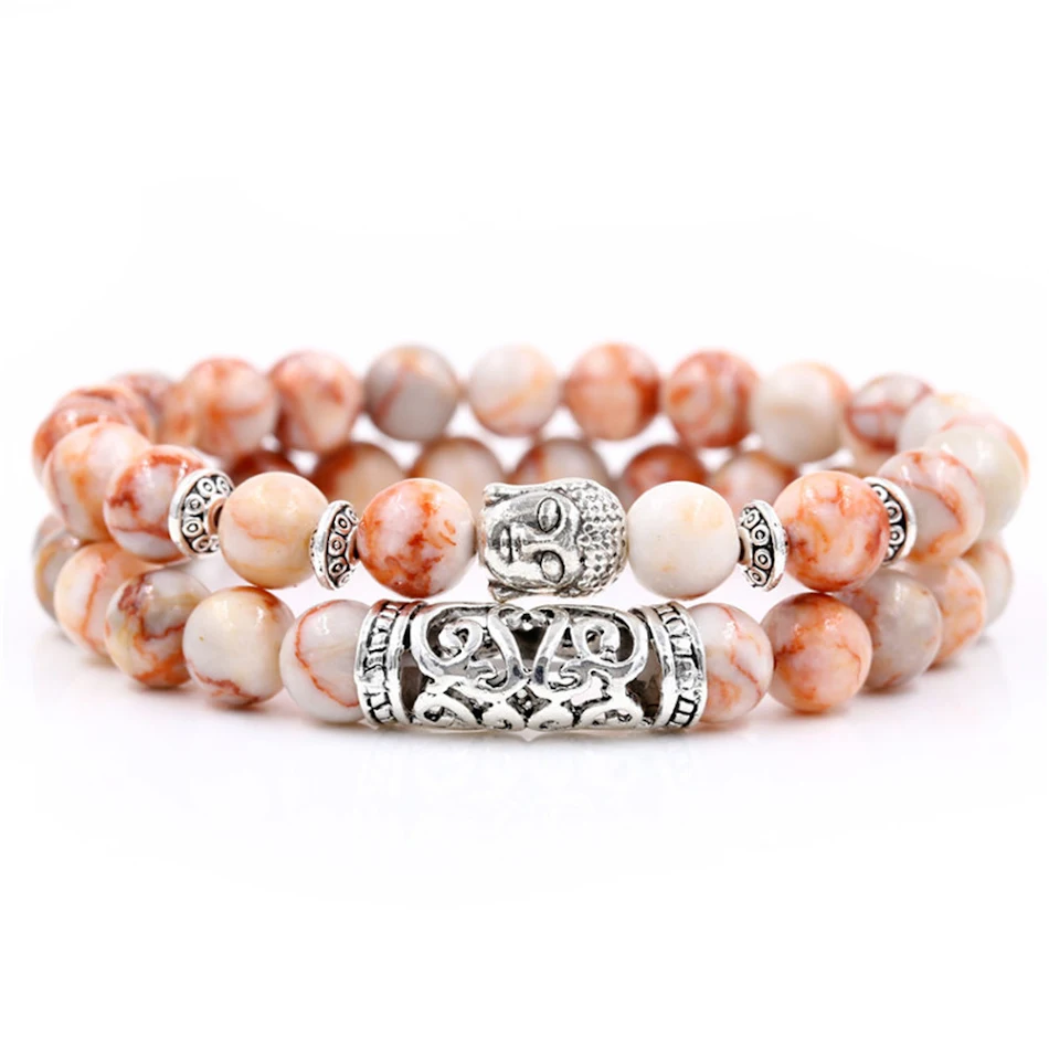 Creatieve energie armband, handgedragen UFO Boeddha hoofd ronde buis. Unieke stijl en spirituele balans voor jou.