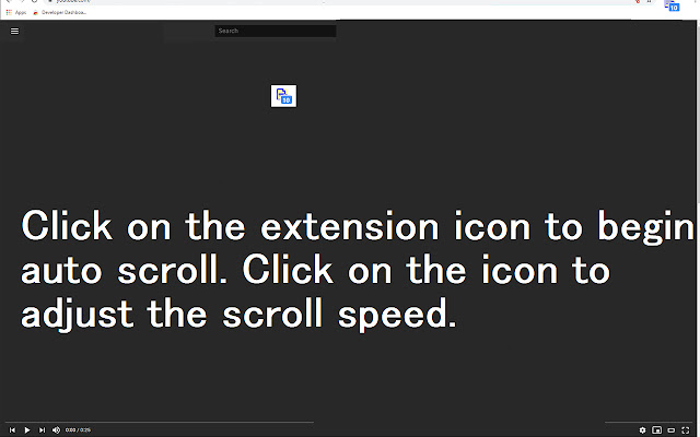 Easy Auto Scroll chrome extension