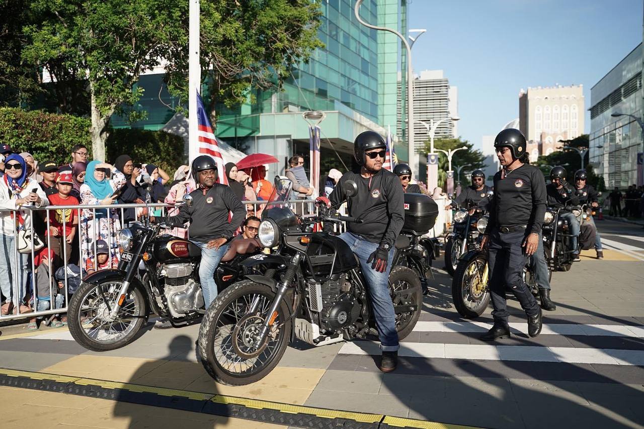 Royal Enfield Bikes Leading the Merdeka Parade 