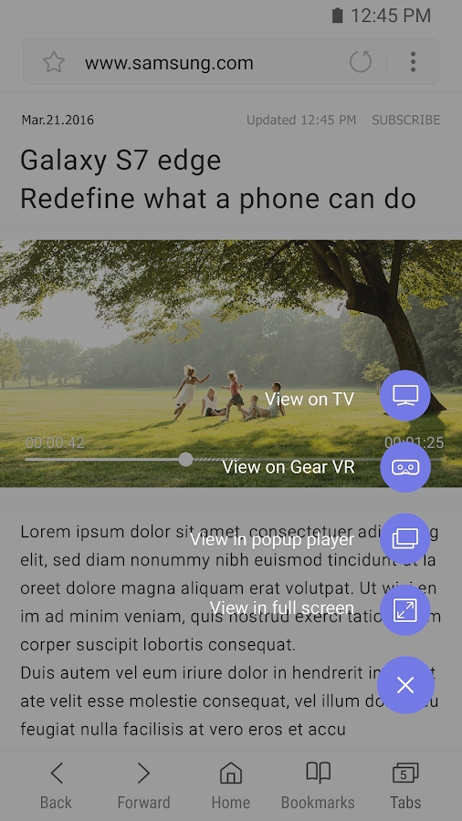    Samsung Internet Browser Beta- screenshot  