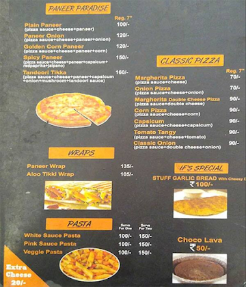 Pizza Punjabi menu 