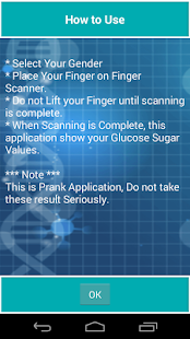 Blood Sugar Test Checker Prank Screenshot