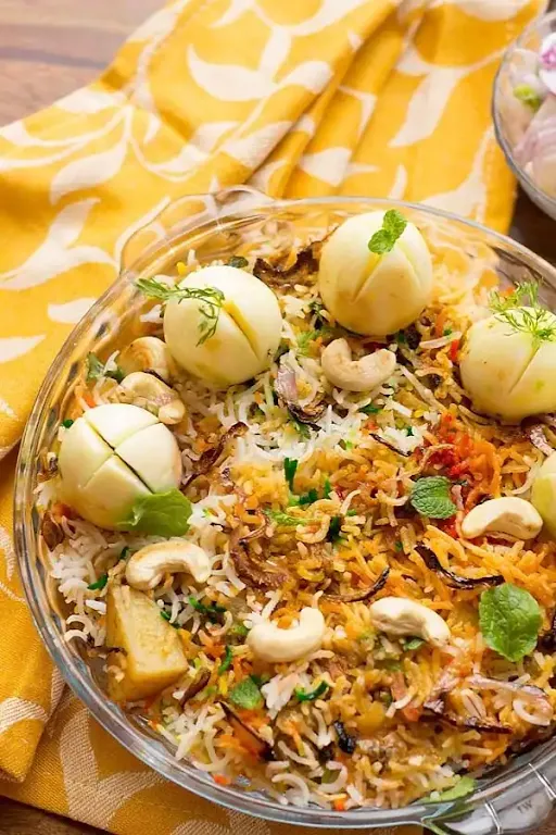 Biryani Rice With Egg Masala