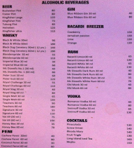 Hotel Angel's Ark menu 1