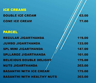 Madurai Famous Jigarthanda menu 1