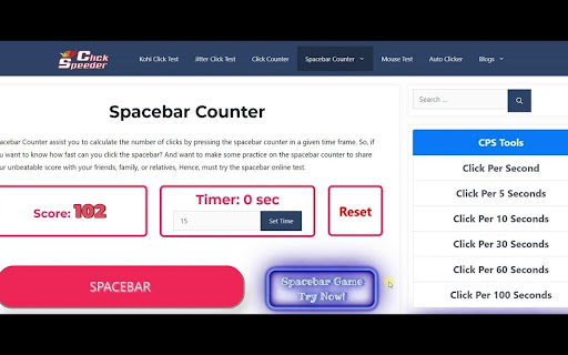 Spacebar Counter On PC