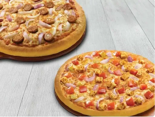 2 Medium Pizzas @ Rs 329 Each Rs.658