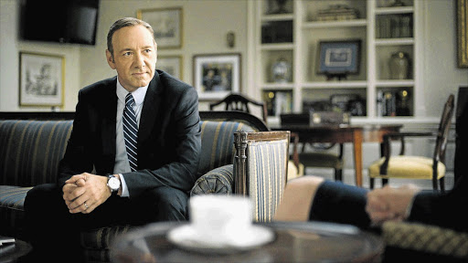 BAD TO THE BONE: Kevin Spacey stars as devious US vice-president Frank Underwood in 'House of Cards'