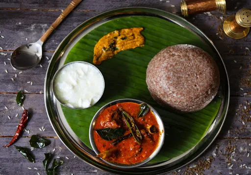 Ragi Sangati+ Mutton Pulusu