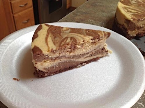 Irish Cream Marble Cheesecake