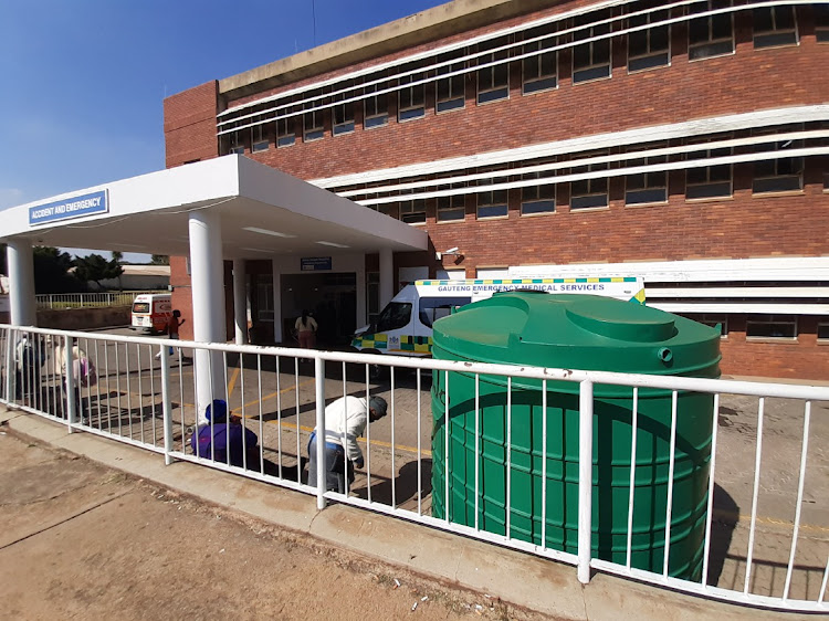 Helen Joseph Hospital is experiencing a water shortage affecting services in some areas of the facility. File image