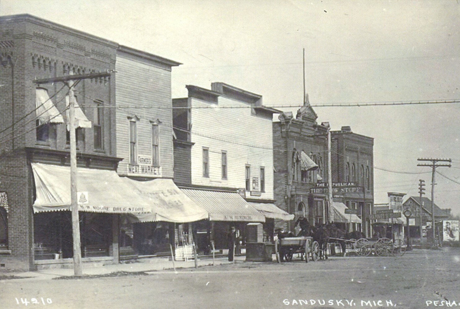 Sandusky Michigan Post Cards