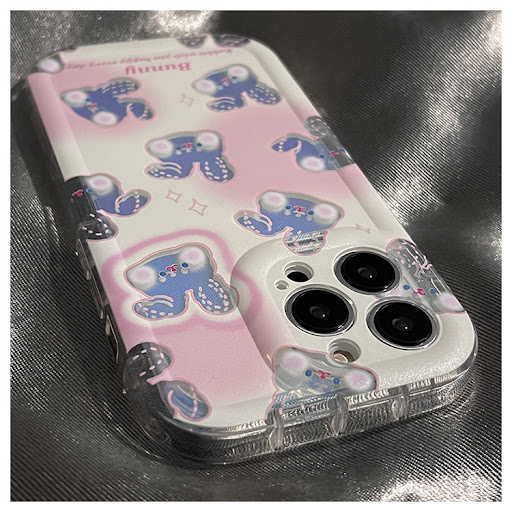 Title 3, Cute Gradient Laser Rabbit Phone Case, protect ...