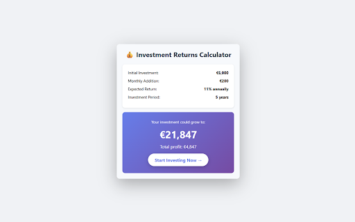 Investment Returns Calculator - Mintos