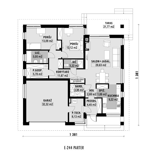 E-244 - Rzut parteru