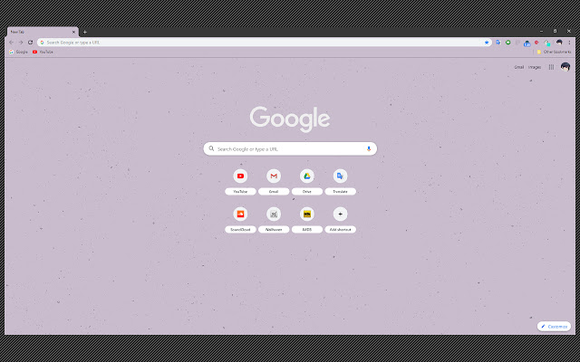 Minimal Mauve chrome extension