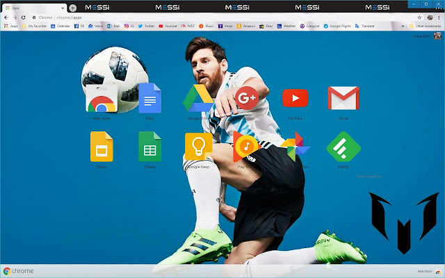 Messi Theme chrome extension