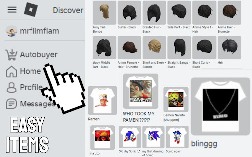 Roblox free items autobuyer