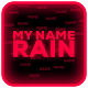 Download My Name Neon Rain Live Wallpaper For PC Windows and Mac