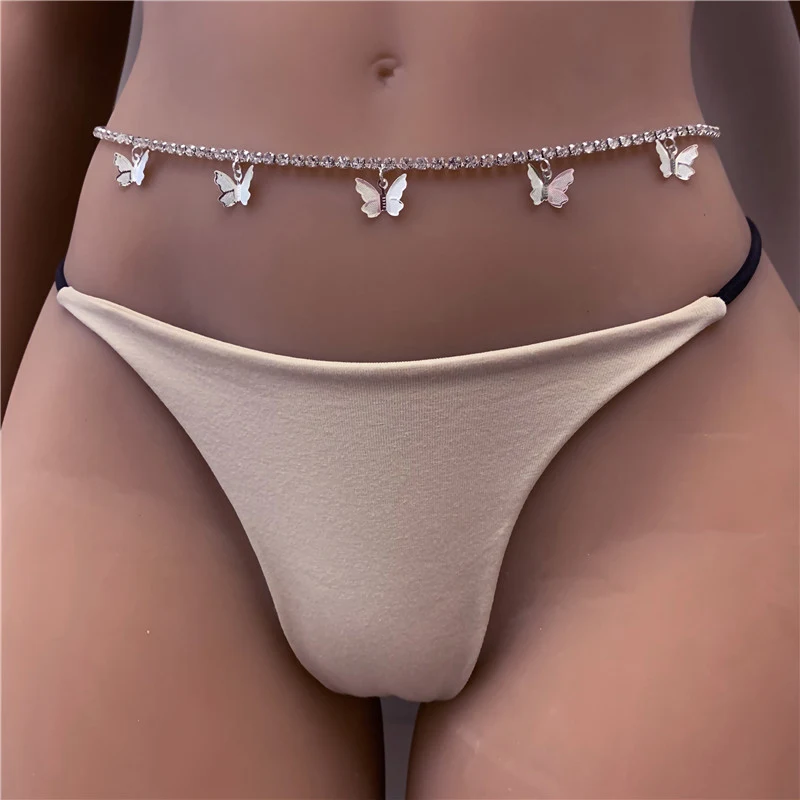 Vrouwen vlinder kettingriem, schattige vlinder navelketting, de perfecte accessoire om je taille te accentueren en je outfit te verfraaien.