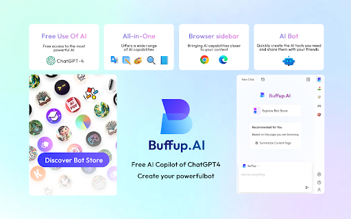 Buffup - AI Copilot of ChatGPT4 & Claude3 with 1K+ bots