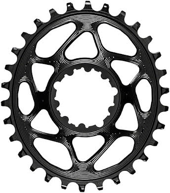 Absolute Black Oval Narrow-Wide Direct Mount Chainring - SRAM 3-Bolt Direct Mount, 6mm Offset alternate image 2