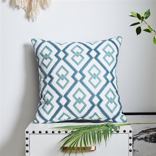 Title 5, Mediterranean Style Simple Cotton Canvas Pillow...