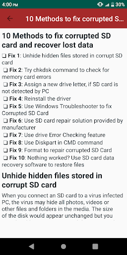 Recover Corrupted SD Card Guide