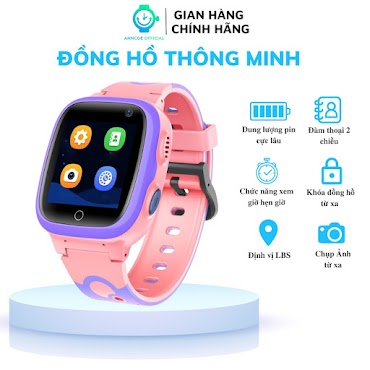 [Mã Elmall5 Giảm 5% Đơn 300K] Đồng Hồ Thông Mình Trẻ Em Anncoe A37S Nghe Gọi 2 Chiều - Pin 500 Mah - Hàng Chính Hãng