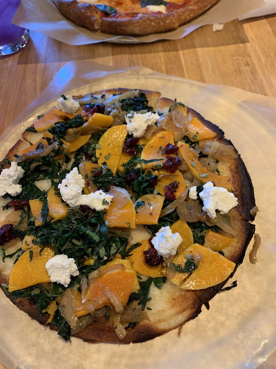 Butternut squash pizza