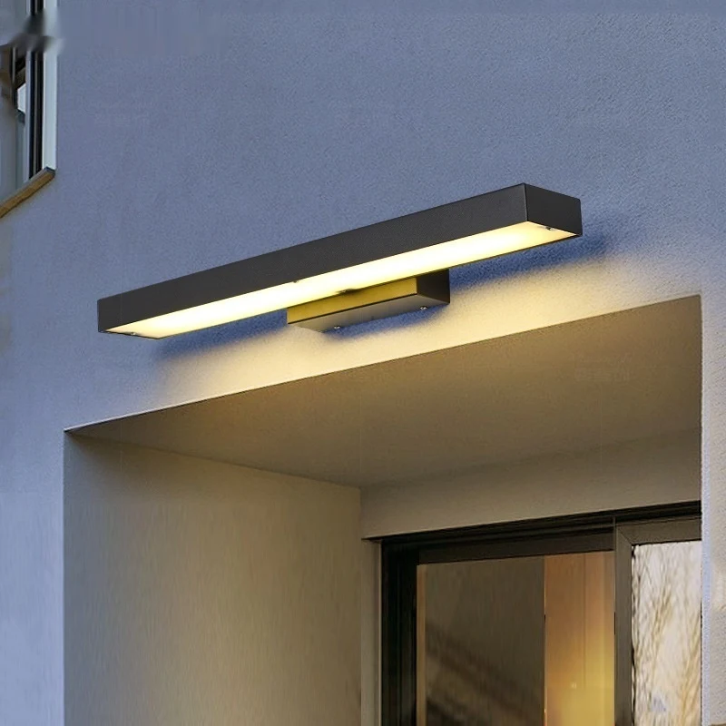 Modern Simple Stainless Steel Outdoor Villa Courtyard Waterproof Entrance Induction Lamp