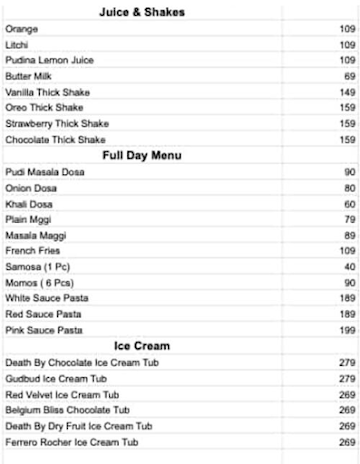 Akshaya Foods menu 