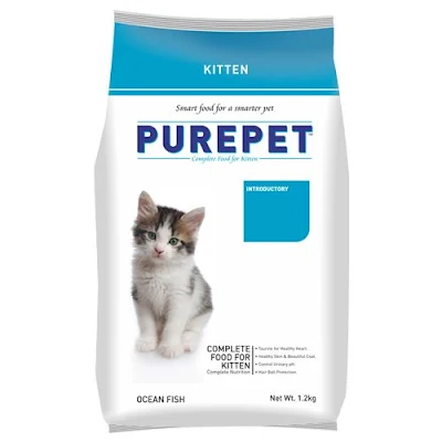 Purepet Cat Food - Ocean Fish, Kitten - 1.2 kg