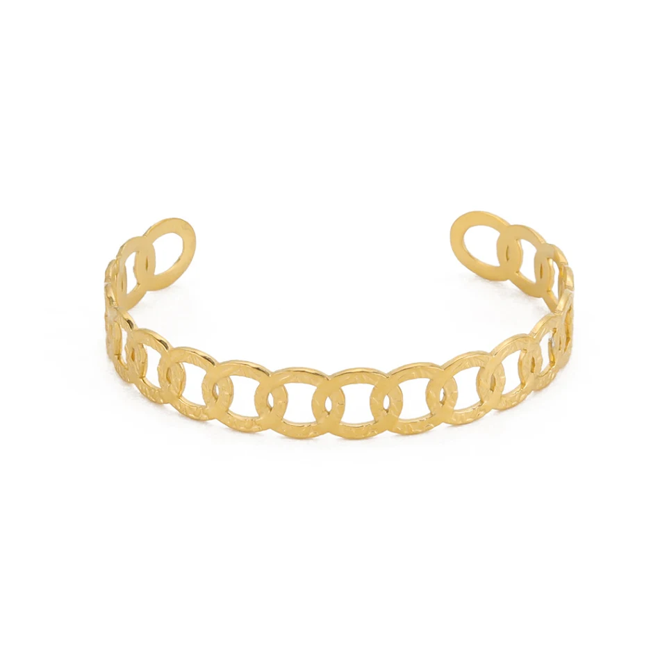 Einfaches C-förmiges Edelstahl-Metallarmband Stilvolles Accessoire für jeden Anlass Langlebiger Schmuck für Damen und Herren Minimalistisches Design