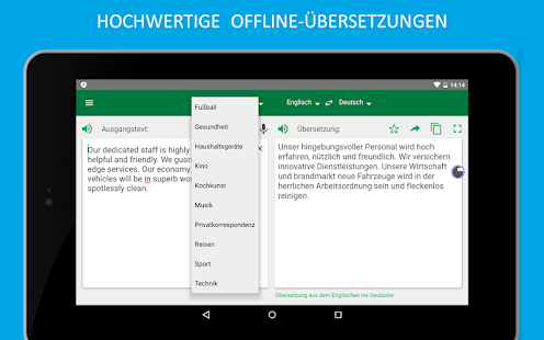 PROMT Übersetzer Screenshot