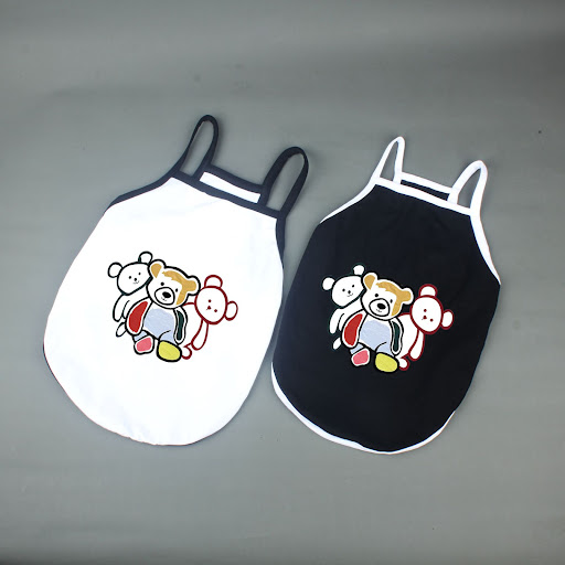Title 5, Summer Cotton Camisole Cute Pet Clothes. Breath...