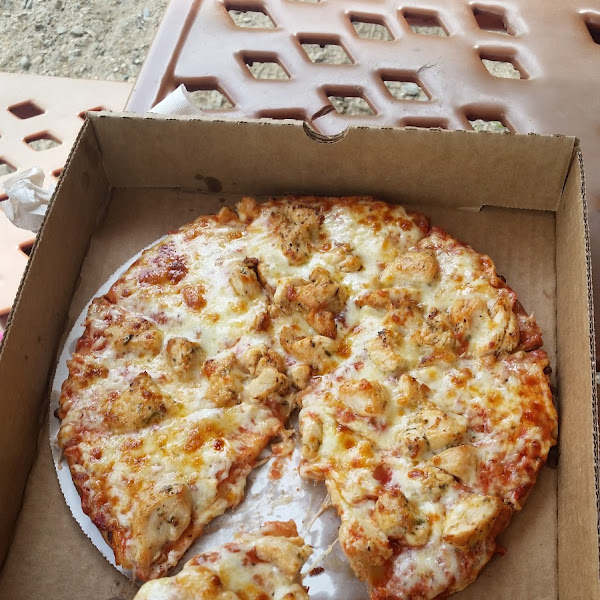 Gluten Free pizza with chicken