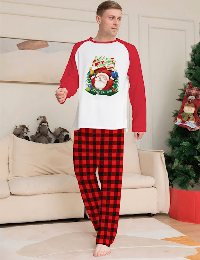 Title 3, Christmas Family Matching Pajamas Set Long Slee...
