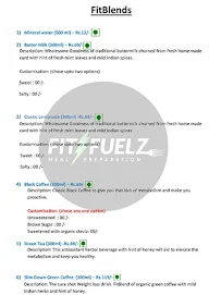 Fit Fuelz menu 1