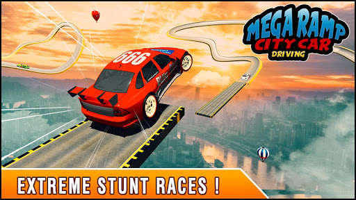 Mega Ramp City Car Driving GT Racing Crazy Stunts
