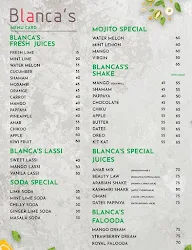 Blancas Cafe menu 1