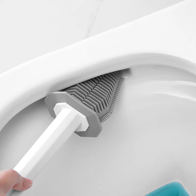 Toiletborstelset voor boven de muur, geen dode hoeken, voor een grondige en hygiënische reiniging van het toilet en een schoon toilet.