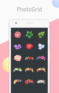 PG Flowers - Photo Grid的花朵及花環頭飾系列貼紙包(圖2)-速報App