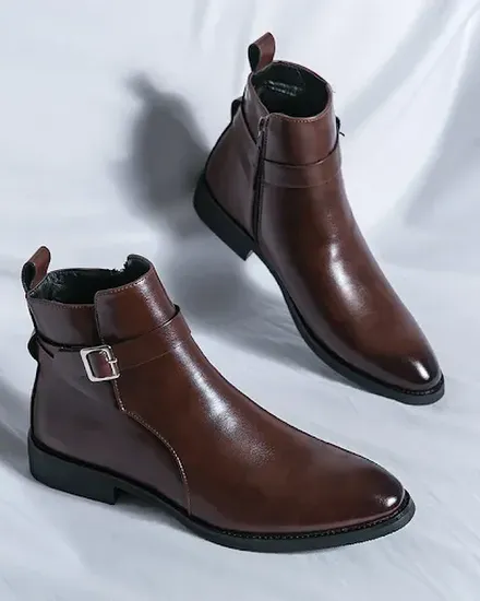 Retro Classic Mens Boots Chelsea Fashion Shoes British St... - 3