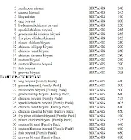 Baadshah Biryani Darbar menu 1