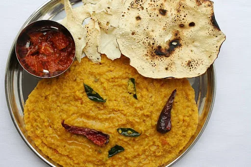 Dal Khichdi + Papad + Achar